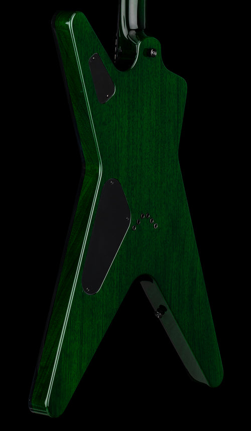 Dean USA ML Flame Top Hardtail String Through - Emerald Green Burst #21093