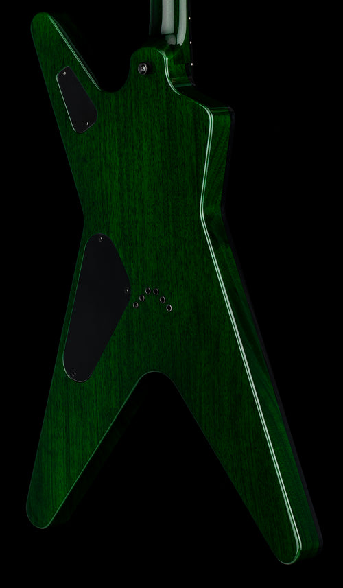 Dean USA ML Flame Top Hardtail String Through - Emerald Green Burst #21093
