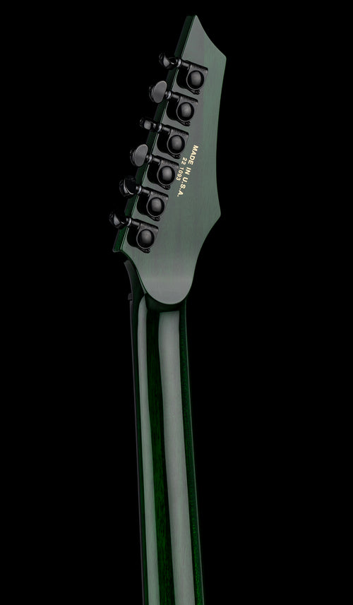 Dean USA ML Flame Top Hardtail String Through - Emerald Green Burst #21093