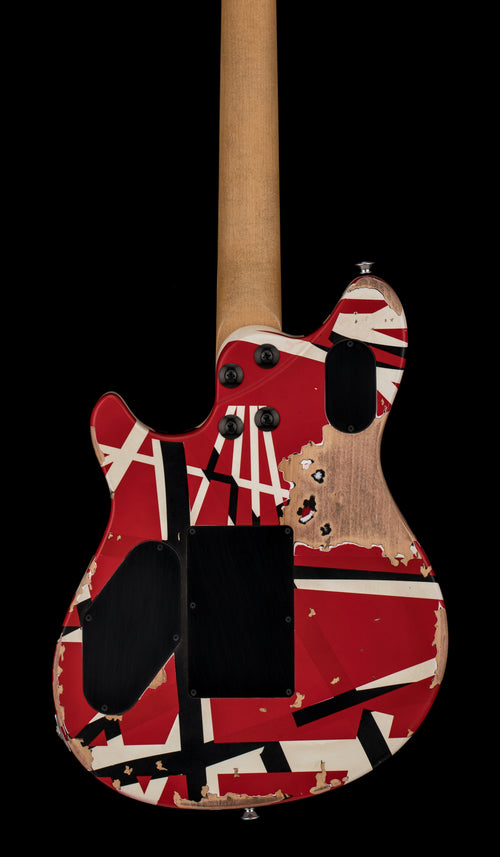 EVH Limited Edition Wolfgang Special Striped Series - Aged Red, Black, and White #60168
