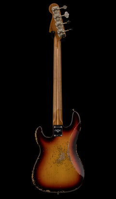 Fender Custom Shop Empire 58 Precision Bass Heavy Relic - Faded Aged Chocolate 3-Color Sunburst #91060