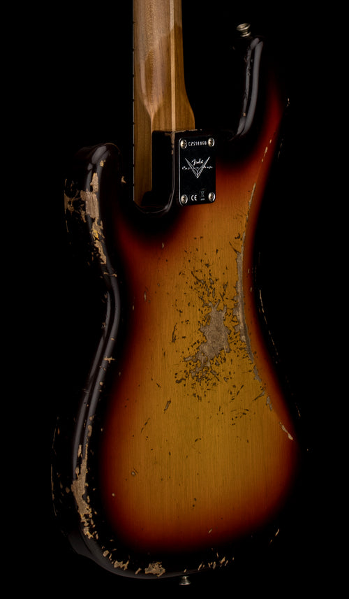Fender Custom Shop Empire 58 Precision Bass Heavy Relic - Faded Aged Chocolate 3-Color Sunburst #91060