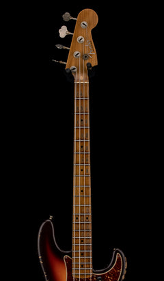 Fender Custom Shop Empire 58 Precision Bass Heavy Relic - Faded Aged Chocolate 3-Color Sunburst #91060