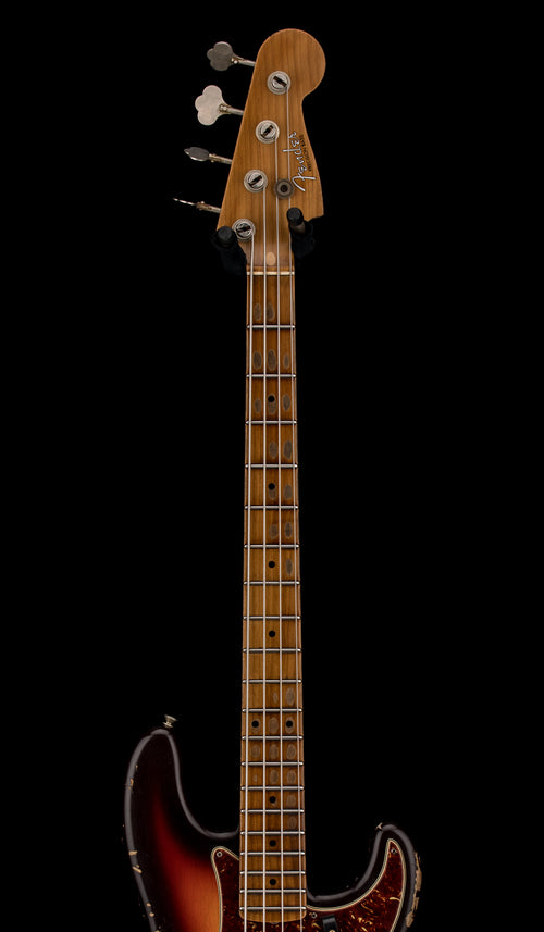 Fender Custom Shop Empire 58 Precision Bass Heavy Relic - Faded Aged Chocolate 3-Color Sunburst #91060