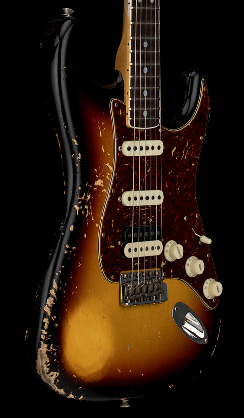Fender Custom Shop Limited Edition '67 Stratocaster HSS Heavy Relic - Faded Aged 3-Color Sunburst #83528