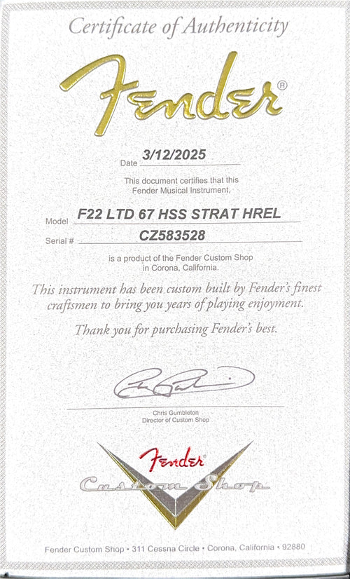 Fender Custom Shop Limited Edition '67 Stratocaster HSS Heavy Relic - Faded Aged 3-Color Sunburst #83528