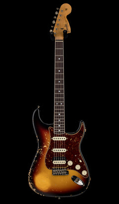 Fender Custom Shop Limited Edition '67 Stratocaster HSS Heavy Relic - Faded Aged 3-Color Sunburst #83528