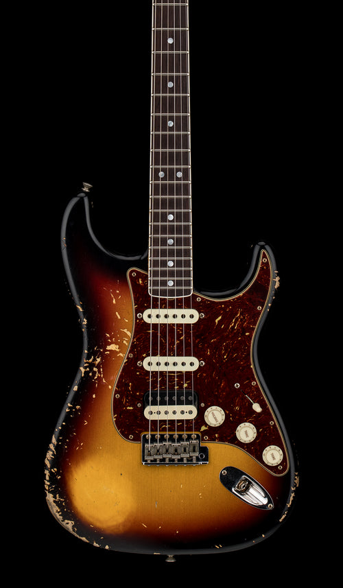 Fender Custom Shop Limited Edition '67 Stratocaster HSS Heavy Relic - Faded Aged 3-Color Sunburst #83528