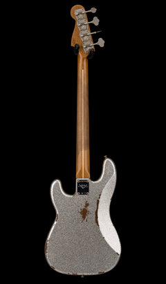 Fender Custom Shop Empire 58 Precision Bass Heavy Relic - Faded Aged Silver Sparkle #87758