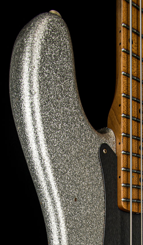 Fender Custom Shop Empire 58 Precision Bass Heavy Relic - Faded Aged Silver Sparkle #87758
