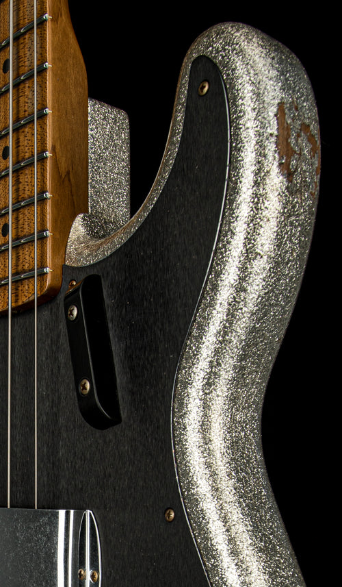 Fender Custom Shop Empire 58 Precision Bass Heavy Relic - Faded Aged Silver Sparkle #87758