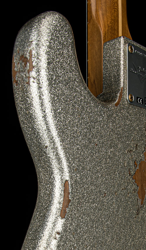 Fender Custom Shop Empire 58 Precision Bass Heavy Relic - Faded Aged Silver Sparkle #87758
