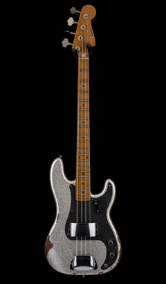 Fender Custom Shop Empire 58 Precision Bass Heavy Relic - Faded Aged Silver Sparkle #87758