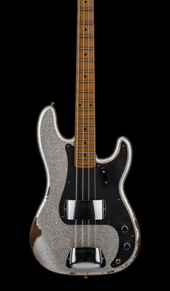 Fender Custom Shop Empire 58 Precision Bass Heavy Relic - Faded Aged Silver Sparkle #87758
