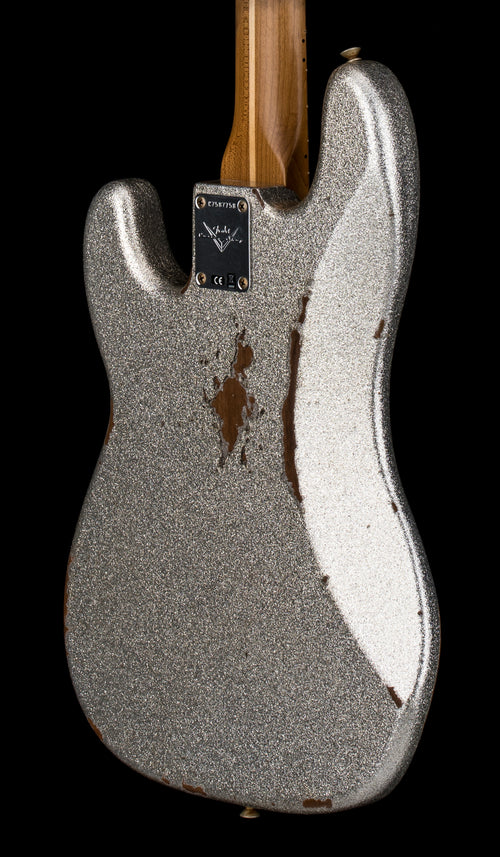 Fender Custom Shop Empire 58 Precision Bass Heavy Relic - Faded Aged Silver Sparkle #87758