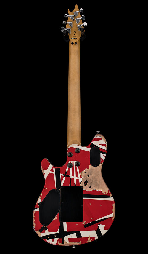 EVH Limited Edition Wolfgang Special Striped Series - Aged Red, Black, and White #50351