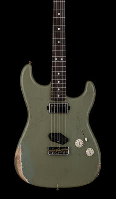 Fender Custom Shop 1966 Stratocaster SH Heavy Relic - Super Faded Aged Antique Olive Drab #88896