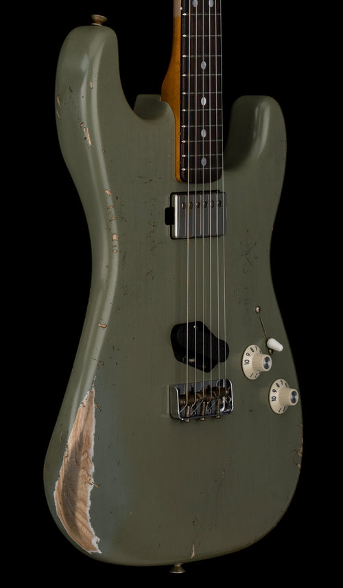 Fender Custom Shop 1966 Stratocaster SH Heavy Relic - Super Faded Aged Antique Olive Drab #88896