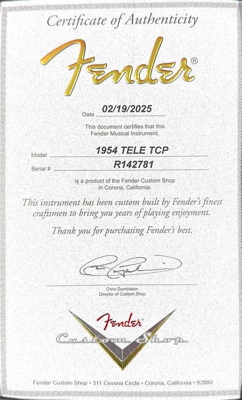 Fender Custom Shop 1954 Telecaster Time Capsule Package - Aged Taos Turquoise #42781