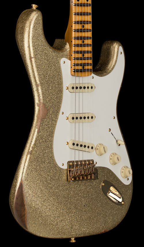 Fender Custom Shop Limited Edition 1957 Stratocaster Relic/Closet Classic Hardware - Gold Sparkle #81652