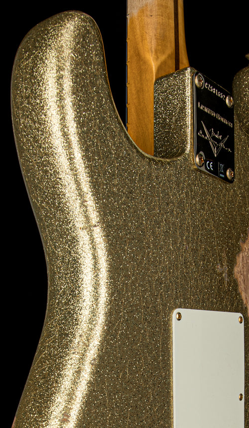 Fender Custom Shop Limited Edition 1957 Stratocaster Relic/Closet Classic Hardware - Gold Sparkle #81652
