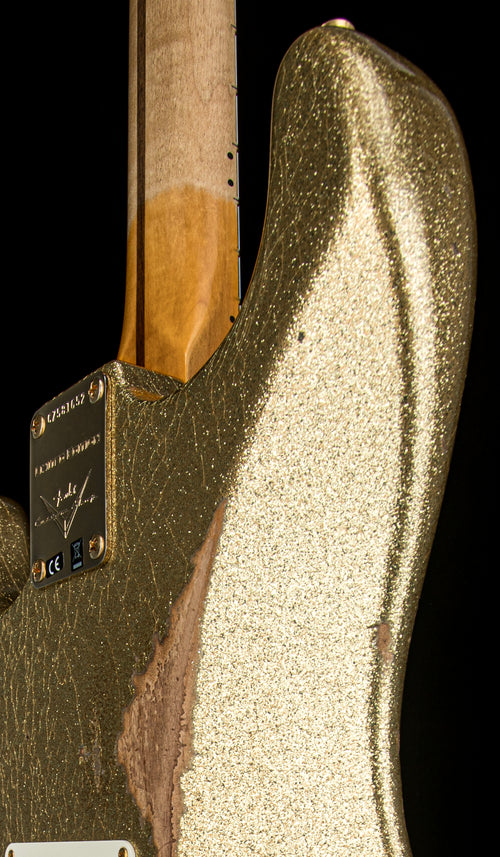 Fender Custom Shop Limited Edition 1957 Stratocaster Relic/Closet Classic Hardware - Gold Sparkle #81652