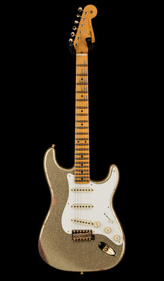 Fender Custom Shop Limited Edition 1957 Stratocaster Relic/Closet Classic Hardware - Gold Sparkle #81652