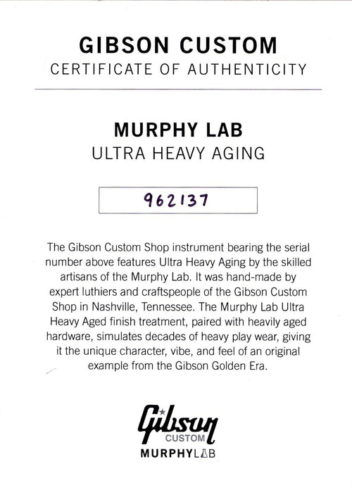 Gibson Custom Shop 1959 Les Paul Standard Murphy Lab Ultra Heavy Aged - Lemon Burst #62137
