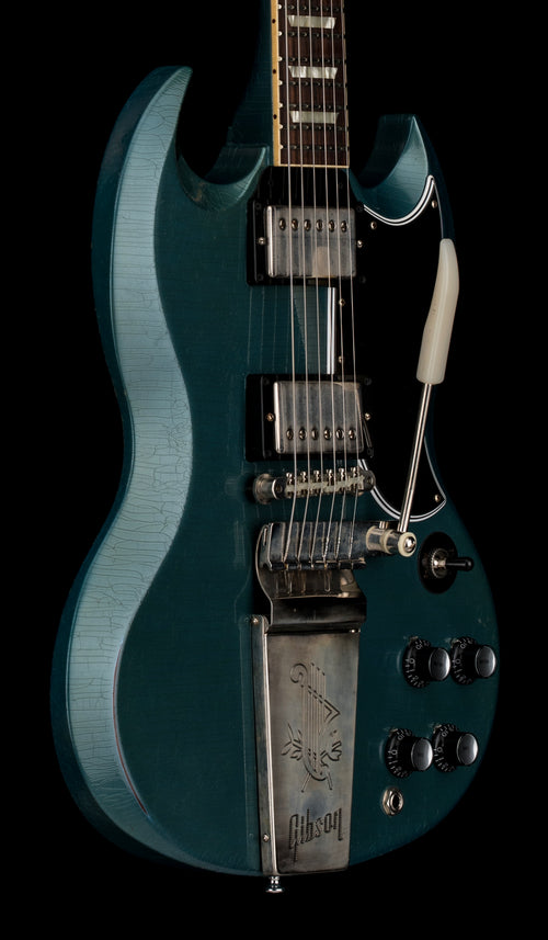 Used Gibson Custom Shop 1964 SG Standard Murphy Lab Ultra Light Aged - Pelham Blue #03964 with Original Hard Case