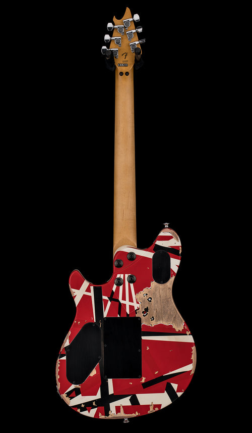 EVH Limited Edition Wolfgang Special Striped Series - Aged Red, Black, and White #50450