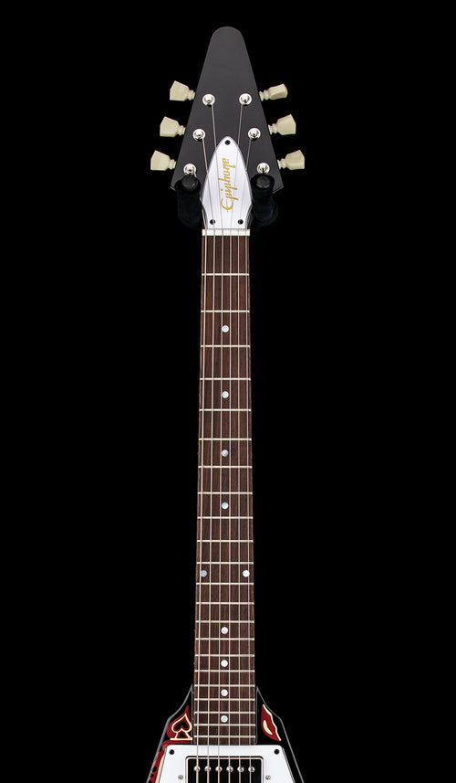 Epiphone Jimi Hendrix Signature "Love Drops" Flying V - Ebony #22193