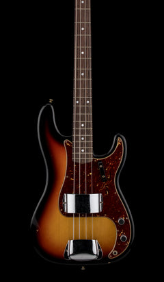 Fender Custom Shop 1966 Precision Bass Journeyman Relic - Faded Bleached 3-Tone Sunburst #88037