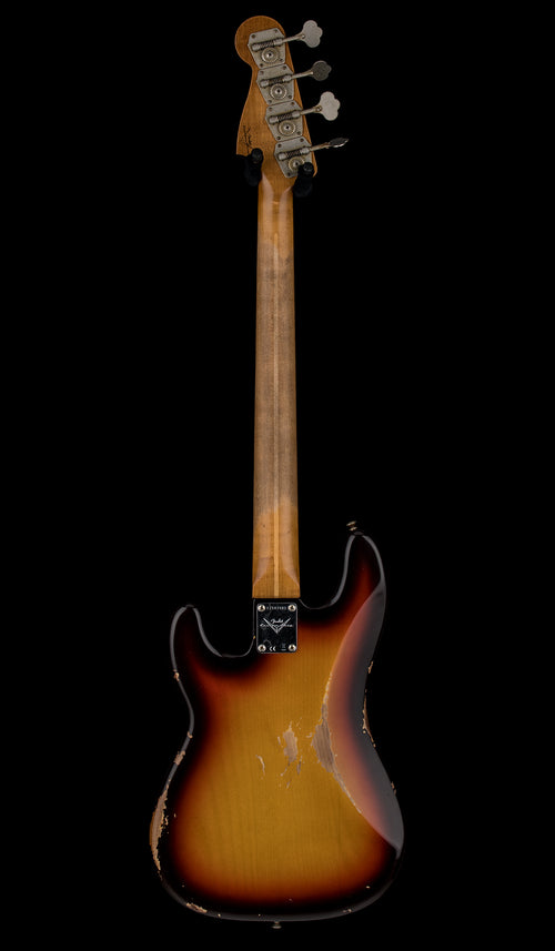 Fender Custom Shop Empire 58 Precision Bass Heavy Relic - Faded Aged Chocolate 3-Color Sunburst #87001