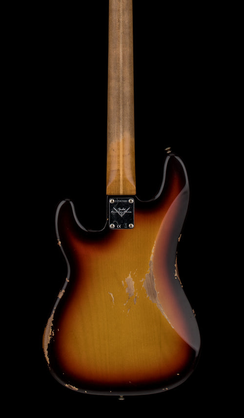 Fender Custom Shop Empire 58 Precision Bass Heavy Relic - Faded Aged Chocolate 3-Color Sunburst #87001