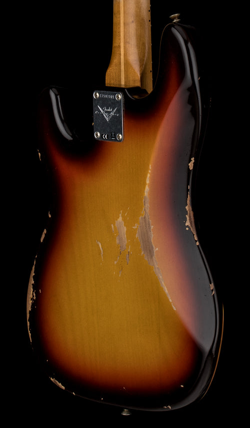 Fender Custom Shop Empire 58 Precision Bass Heavy Relic - Faded Aged Chocolate 3-Color Sunburst #87001