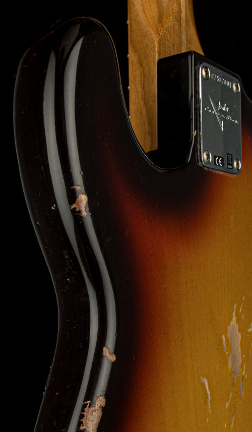 Fender Custom Shop Empire 58 Precision Bass Heavy Relic - Faded Aged Chocolate 3-Color Sunburst #87001