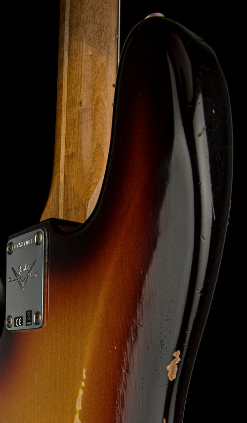 Fender Custom Shop Empire 58 Precision Bass Heavy Relic - Faded Aged Chocolate 3-Color Sunburst #87001