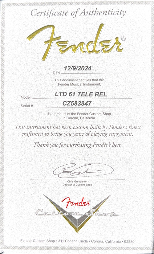 Fender Custom Shop Limited Edition '61 Telecaster Relic - Aged Candy Apple Red #83347