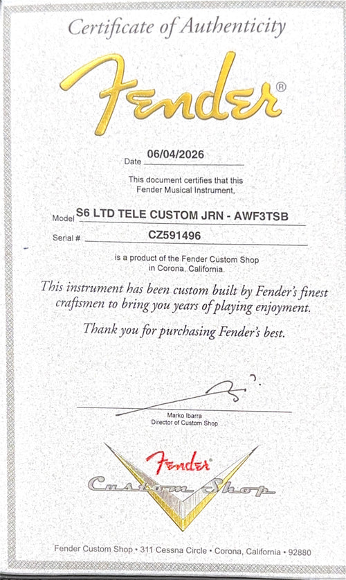 Fender Custom Shop Limited Edition Telecaster Custom Journeyman Relic - Aged Wide Fade 3-Color Sunburst #91496