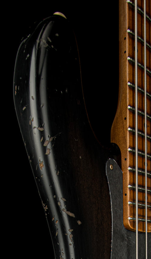 Fender Custom Shop Empire 58 Precision Bass Heavy Relic - Faded Aged Ebony Transparent #87719
