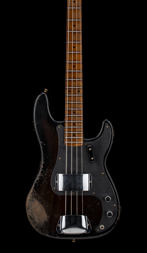 Fender Custom Shop Empire 58 Precision Bass Heavy Relic - Faded Aged Ebony Transparent #87719