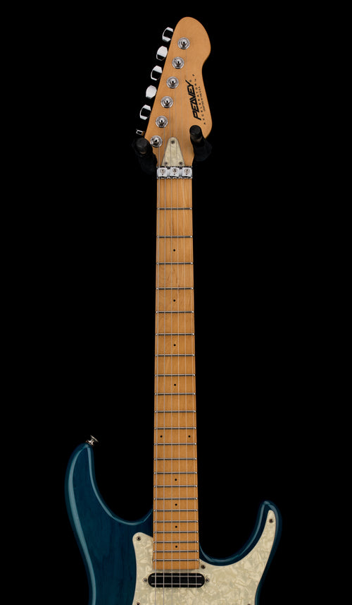 Used Peavey Axcelerator F (1994) - Transparent Blue #77574 with Gig Bag