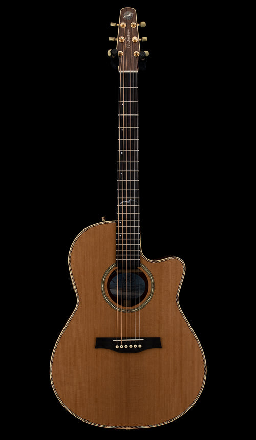 Used Seagull Artist Mosaic CW Folk QII - Natural #00462 with Original Hard Case