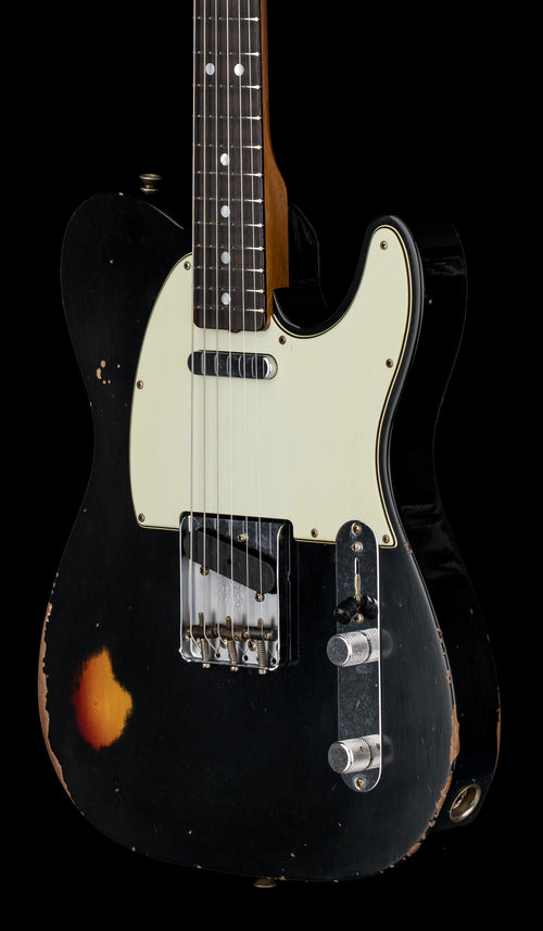 Fender Custom Shop Empire 67 Telecaster Relic - Aged Black/3-Color Sunburst #43220