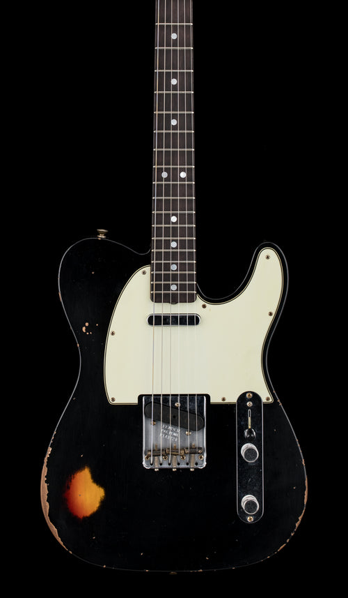 Fender Custom Shop Empire 67 Telecaster Relic - Aged Black/3-Color Sunburst #43220