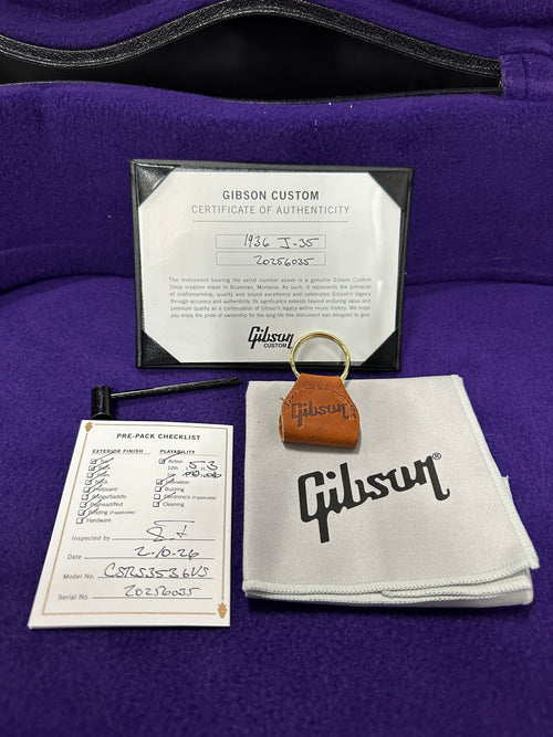 Gibson Custom Shop 1936 J-35 - Vintage Sunburst #56035