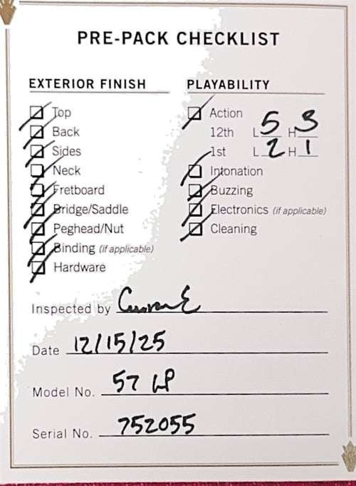 Gibson Custom Shop 1957 Les Paul Goldtop Darkback Murphy Lab Light Aged #52055