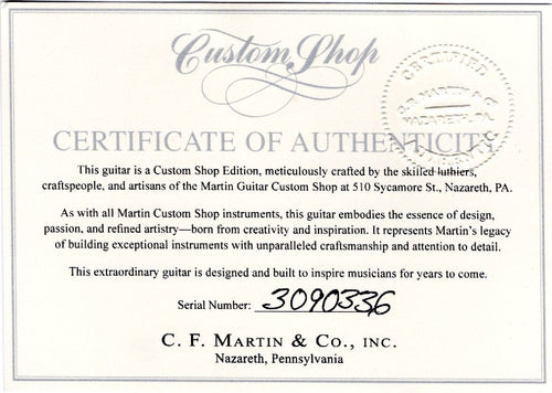 Martin Custom Shop 000-28 Style Sinker Redwood/Pale Moon Ebony #90336 (Empire Music Spec)