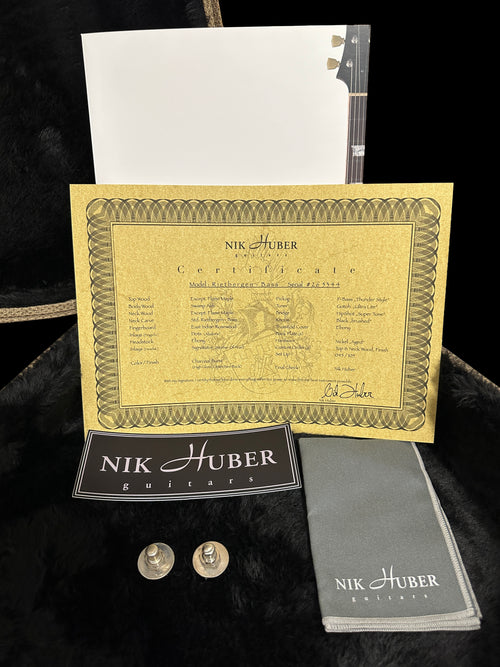 Nik Huber Rietbergen Bass - Charcoal Burst #65344