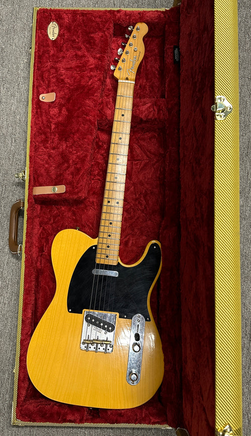 Used Fender 75th Anniversary Vintera Road Worn 1951 Telecaster (2026) - Butterscotch Blonde #01746 with Original Hard Case